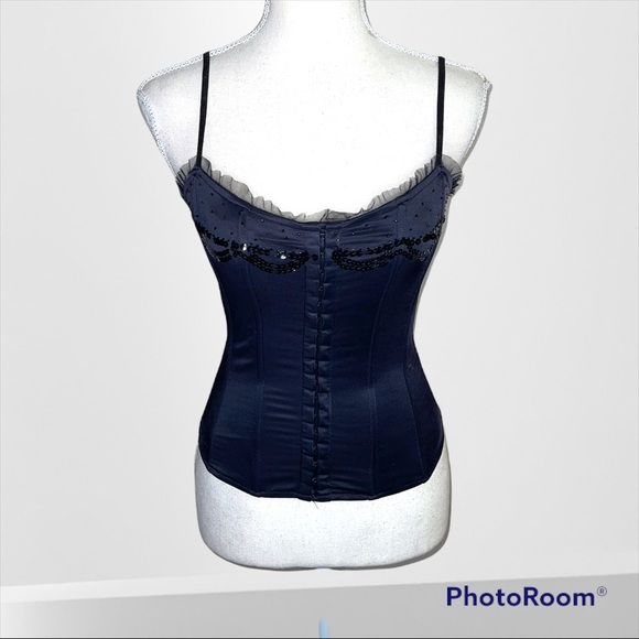 Marciano black satin corset - Picture 2 of 5
